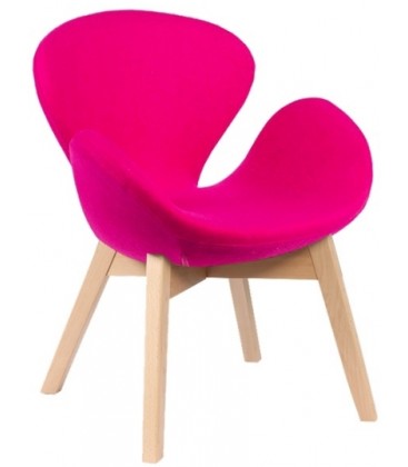 Krzesło tapicerowane w stylu Swan