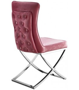 Krzesło welurowe Glamour Luxury