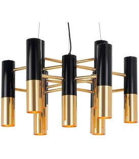 Lampa wisząca seria Pipe Gold & Black 60 cm
