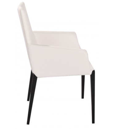 Krzesło tapicerowane skórzane BONN