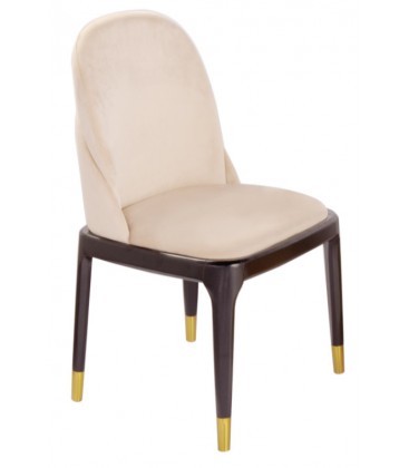 Krzesło tapicerowane welurowe FIGARO SLIM