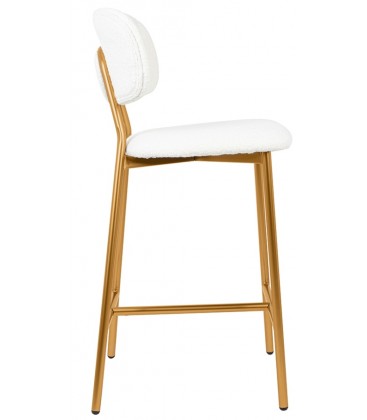 Krzesło barowe Fabiola Boucle