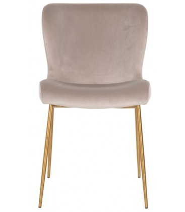 Krzesło tapicerowane welurowe ODESSA RICHMOND