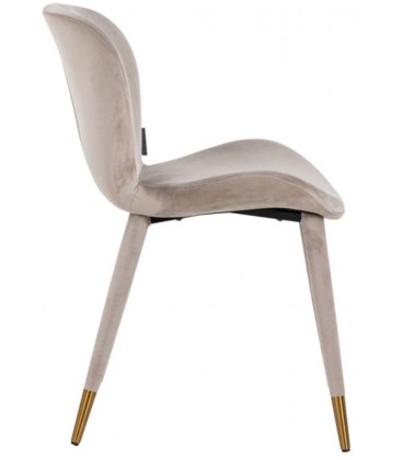 Krzesło tapicerowane welurowe SARA RICHMOND