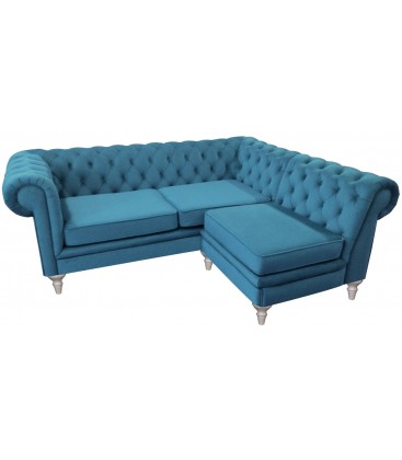 Zestaw Chesterfield sofa + fotel
